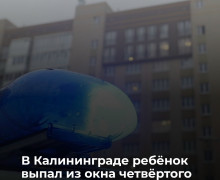 В Калининграде на улице Эльблонгской подросток выпал из окна четвёртого этажа