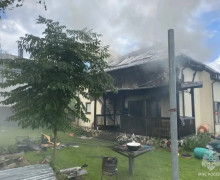 В Гурьевском районе произошёл пожар в частном доме
