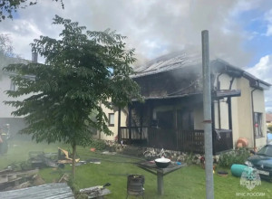 В Гурьевском районе произошёл пожар в частном доме