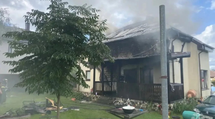В Гурьевском районе произошёл пожар в частном доме