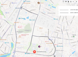 Альтернативный маршрут для объезда пробок на Артиллерийской улице