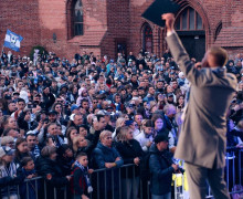Несколько тысяч человек пришли на остров Канта поздравить «Балтику» с лучшим в истории сезоном в РПЛ