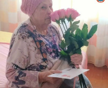Жительница Янтарного Афимия Галкина отмечает 96-летие