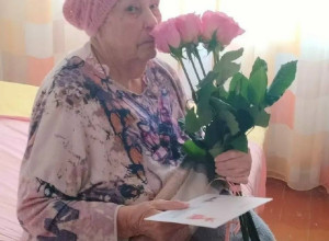 Жительница Янтарного Афимия Галкина отмечает 96-летие
