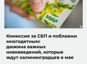 С мая в Калининградской области вступают в силу изменения в выплатах, налогах и маркировке товаров