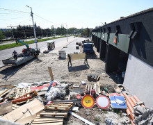 Реконструкция универсама «Московский» в Калининграде: работы перешли на нижний ярус