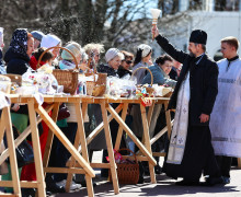 Освящение пасхальных продуктов прошло в Кафедральном соборе Калининграда