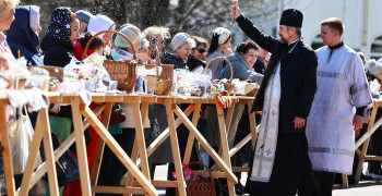 Освящение пасхальных продуктов прошло в Кафедральном соборе Калининграда