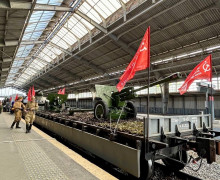 «Эшелон Победы» прибывает на Южный вокзал Калининграда