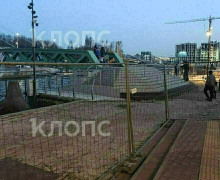 На Философском мосту в Калининграде частично демонтировали покрытие и ограничили проход