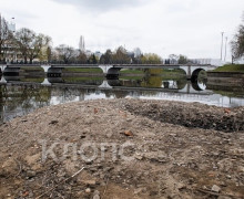 Нижнее озеро в Калининграде значительно обмелело