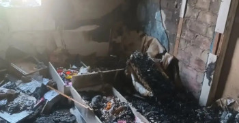 В Славском районе при пожаре пострадал ребенок