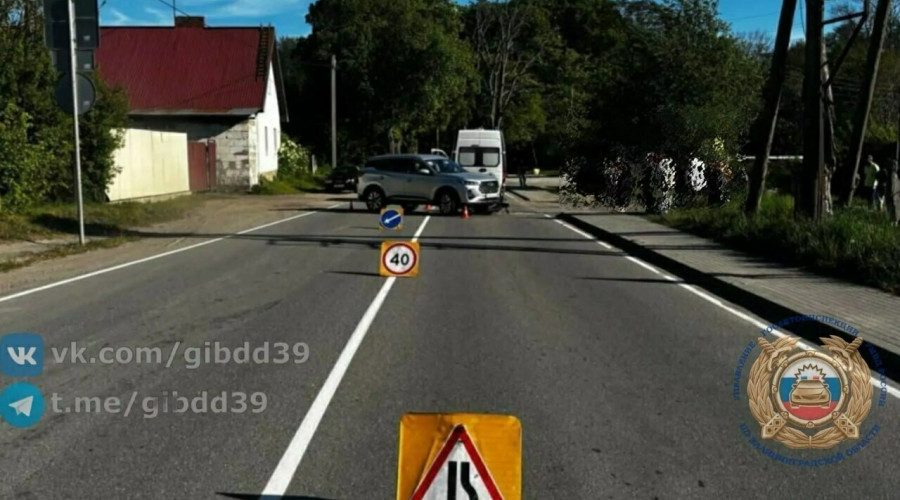 В Гурьевске мотоциклист пострадал в ДТП после столкновения с легковушкой