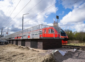В Калининграде на Сельме завершили строительство платформы для электричек светлогорского направления