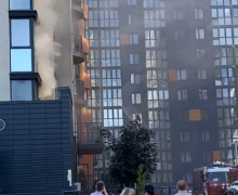 Пожар произошел на улице Батальной в Калининграде