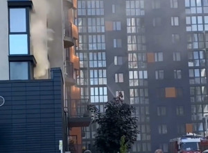 Пожар произошел на улице Батальной в Калининграде