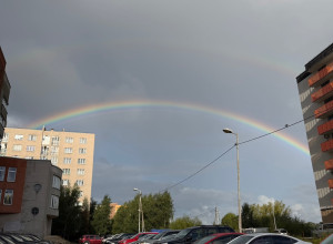 Жительница Калининграда сфотографировала двойную радугу после дождя