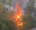 В Гвардейске вечером 8 июня произошел пожар в заброшенных сараях на улице 9 Мая