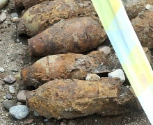 В Черняховском округе ликвидировали авиабомбы времен войны