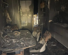 В Зеленоградске на улице Гагарина произошел пожар в квартире