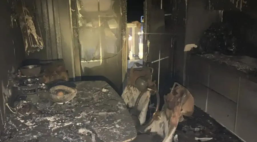 В Зеленоградске на улице Гагарина произошел пожар в квартире