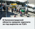 Средняя зарплата в Калининградской области в феврале 2026 года превысила 76 тысяч рублей