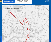 В Калининграде опубликовали схему движения общественного транспорта в дни репетиций парада Победы
