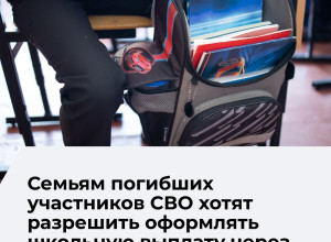 В Калининградской области упростят порядок получения выплаты к учебному году для семей погибших участников СВО