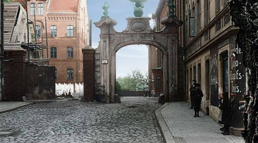 Арка бывшего Лёбенихтского госпиталя в Кёнигсберге: история портала 1912 года