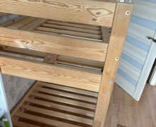 Двухъярусная деревянная кровать 90х200 см