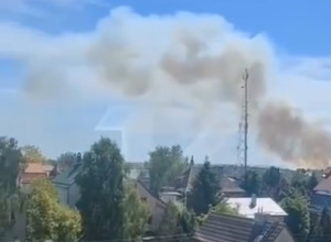 На окраине Калининграда зафиксировано возгорание сухого камыша