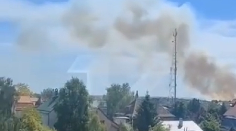 На окраине Калининграда зафиксировано возгорание сухого камыша