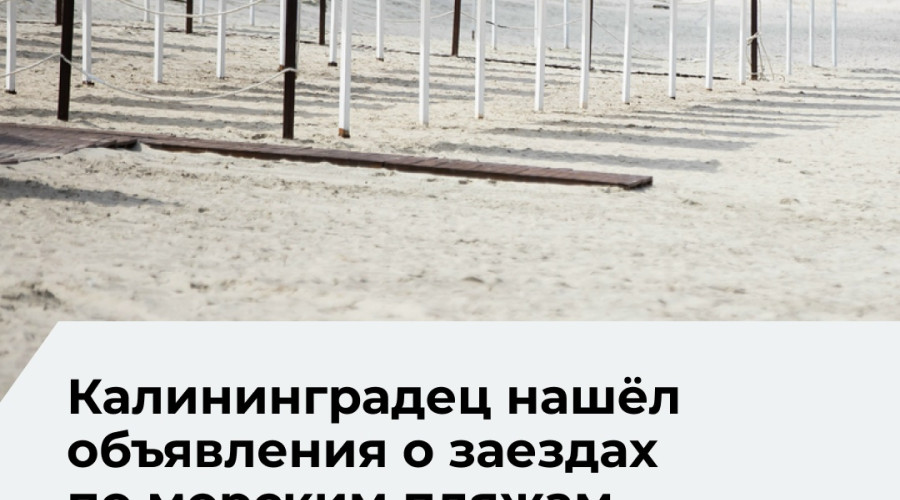 Житель Калининграда обратился в ГИБДД из-за рекламы джип-туров и поездок на квадроциклах по побережью