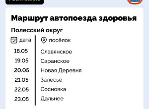 Мобильные медицинские комплексы направят в Полесский и Озёрский округа