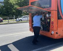 Новый автобус №22 сломался в Калининграде спустя несколько недель после выхода на линию