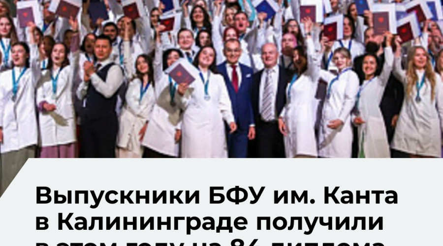 Более 1 900 выпускников БФУ им. Канта получают дипломы в этом сезоне