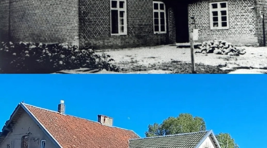 Трёмпау здание старой школы 1920г