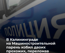 В Калининграде 20-летний местный житель стал фигурантом уголовного дела после нападения на прохожих