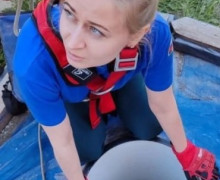 В Калининграде пожарные извлекли собаку из дренажного колодца