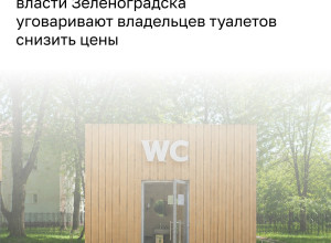 Власти Зеленоградска договорились о снижении стоимости посещения платных туалетов до 50 рублей