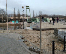 На Философском мосту в Калининграде временно ограничен проход со стороны улицы Гюго