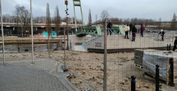 На Философском мосту в Калининграде временно ограничен проход со стороны улицы Гюго