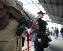 На Южном вокзале Калининграда «Эшелон Победы» встретили концертом