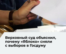 Верховный суд исключил федеральный список «Яблока» из бюллетеня на выборах в Госдуму