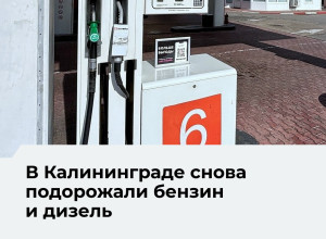 В Калининграде на крупных сетевых АЗС вновь подорожали бензин и дизель