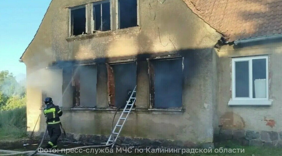 В поселке Гусево Правдинского района при пожаре в доме погиб мужчина