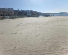 В Светлогорске намыли значительный объем песка на пляже