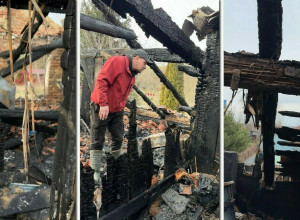 Две семьи в поселке Чехово лишились жилья из-за масштабного пожара