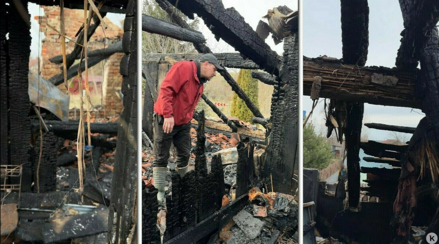 Две семьи в поселке Чехово лишились жилья из-за масштабного пожара