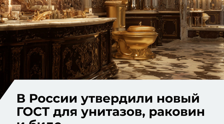 Новый ГОСТ для керамической сантехники вступит в силу с 1 июня 2026 года
